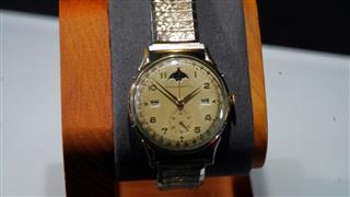 Kingston Datofix Triple Calendar Moonphase Record 107C Swiss Watch Serviced